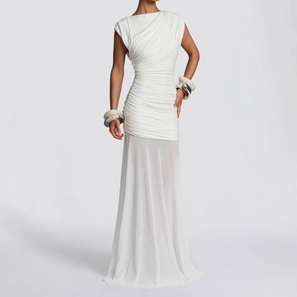 مزاجه فستان ستان للنساء الصيف تصميم جديد تحسس مزاجه مأدبة نمط الخصر النقي التخسيس فستان ضيق سيدة ساخنة