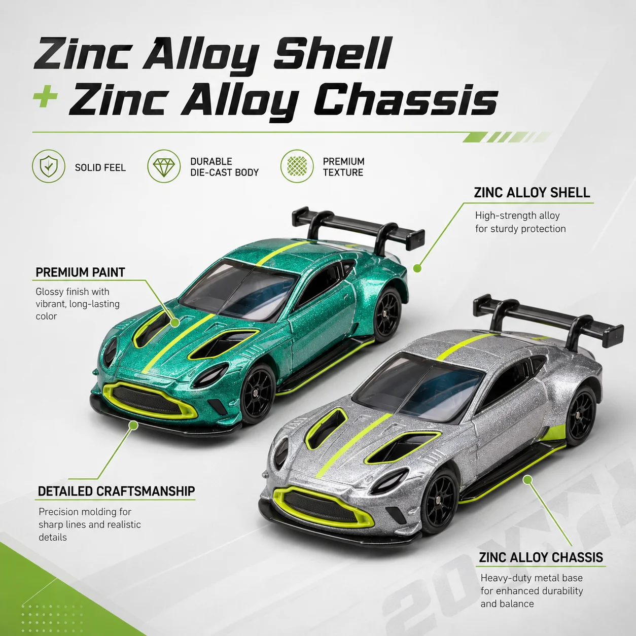 1/64 Aston Martin Vantage GT3 Miniature Model CCA 3