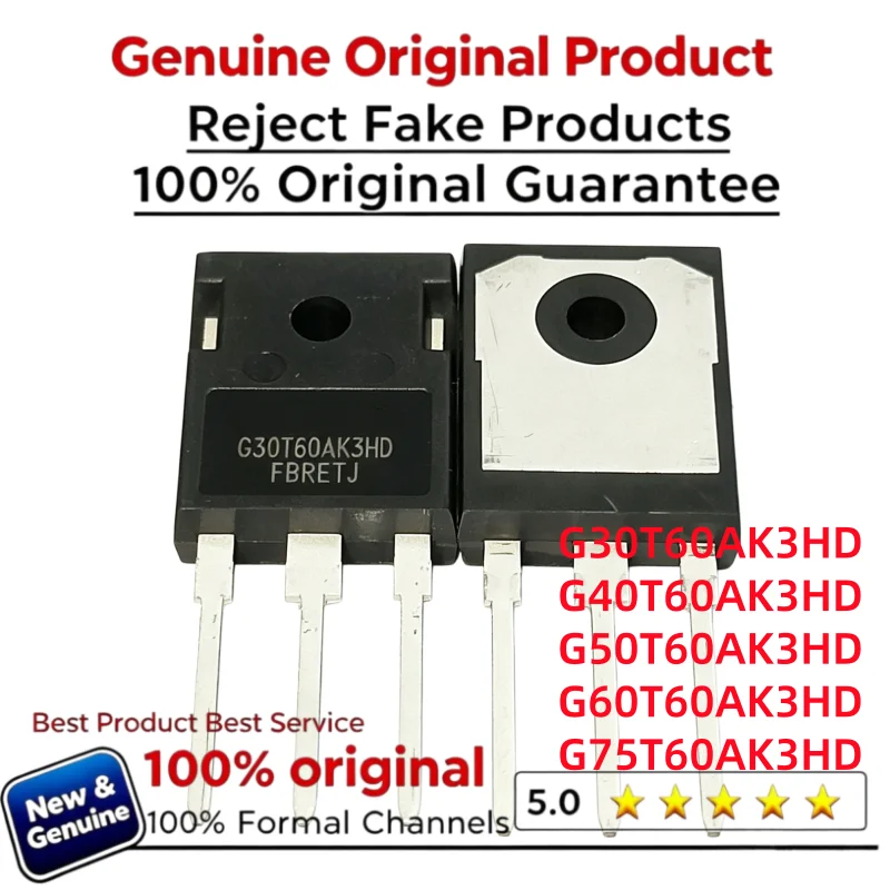 10-20PCS G30T60AK3HD G40T60AK3HD G50T60AK3HD G60T60AK3HD G75T60AK3HD Bipolar Transistor IGBT New Original Imported