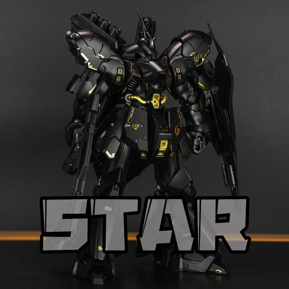 ستار 1/144 RG Sazabi الأسود التجمع نموذج أطقم Msn-04 البلاستيك الهيكل العظمي أنيمي عمل الشكل روبوت البلاستيك نموذج الهدايا اللعب