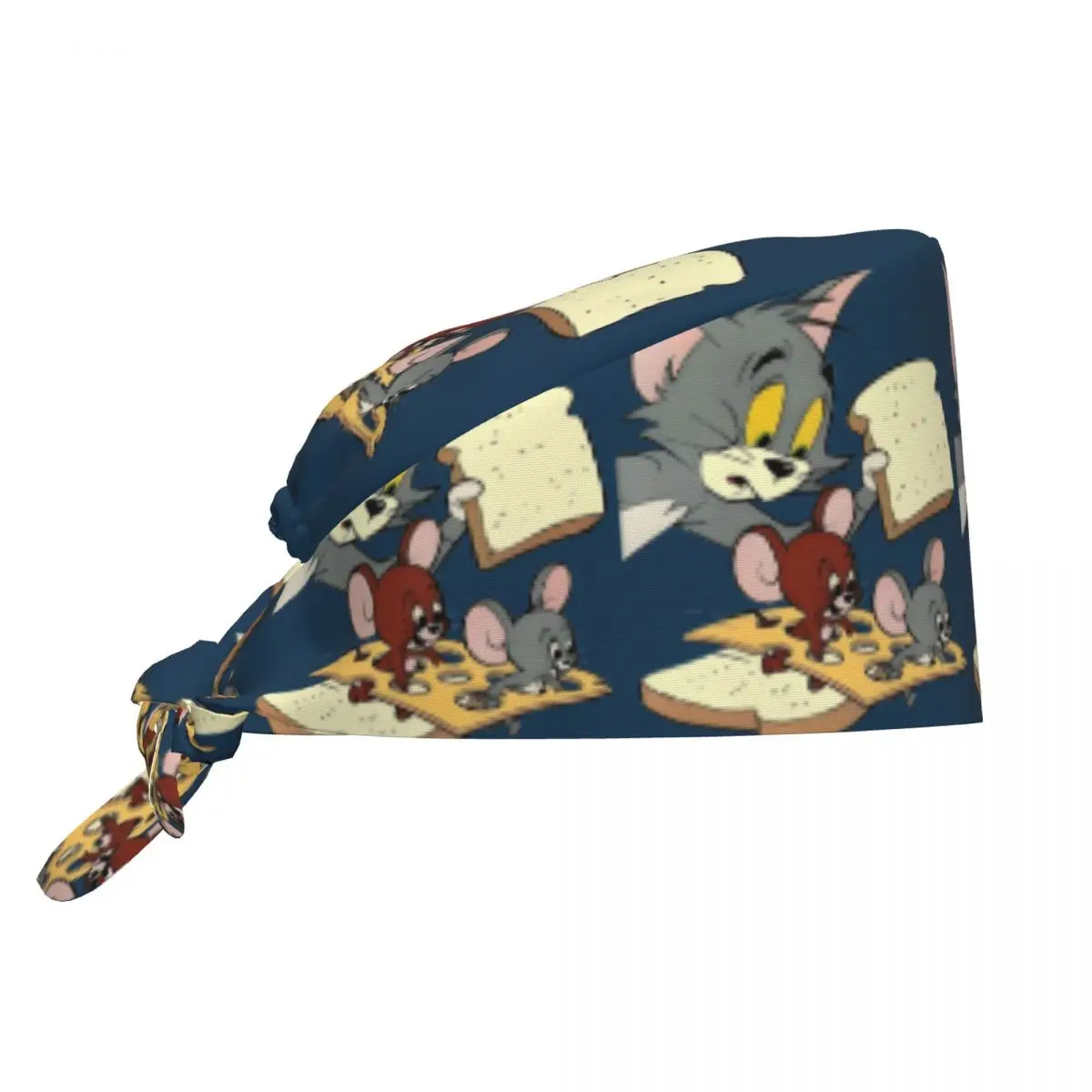 

Регулируемая рабочая шапка Tom Cat and Mouse Jerry для мужчин и женщин, хирургическая шапка для хлеба, скраб для медсестер, доктор, хирург, кепка для шеф-повара