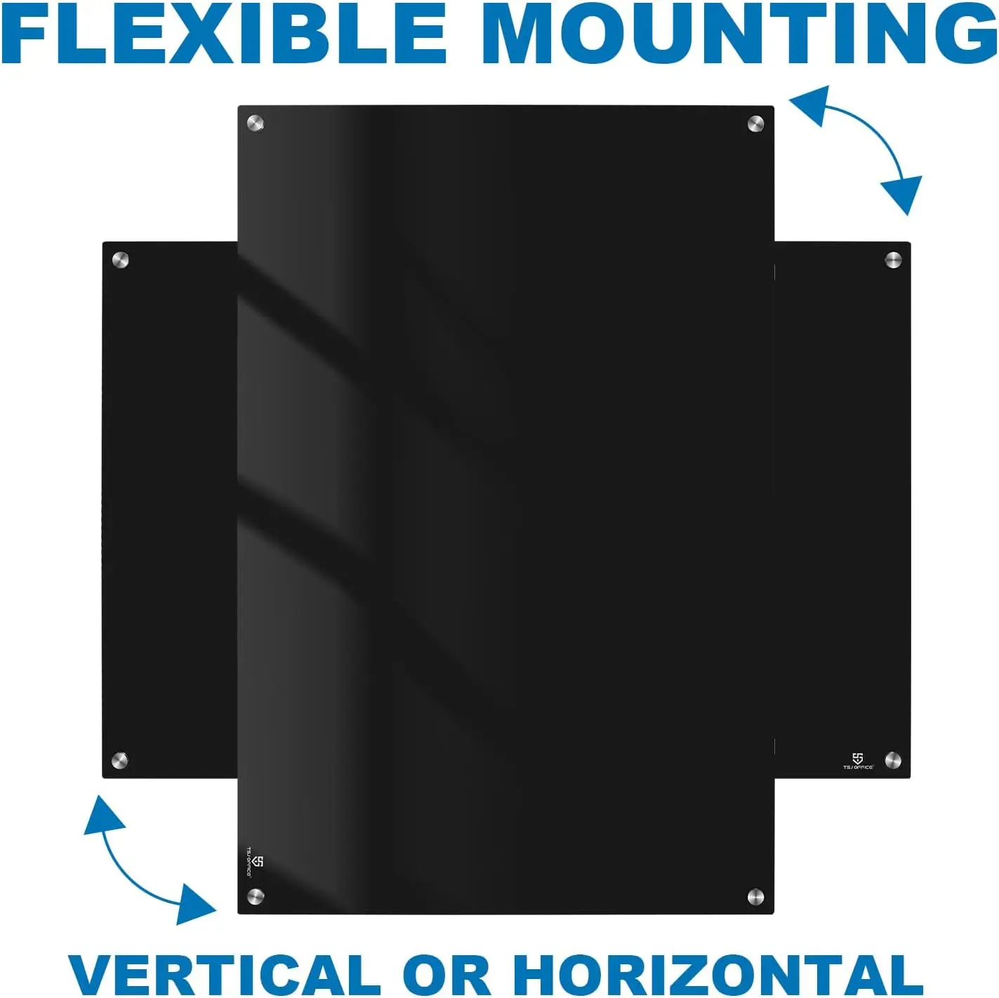 لوح مسح جاف زجاجي مغناطيسي بدون إطار مقاس 36 × 24 بوصة للمكتب والمنزل والمدرسة على الحائط