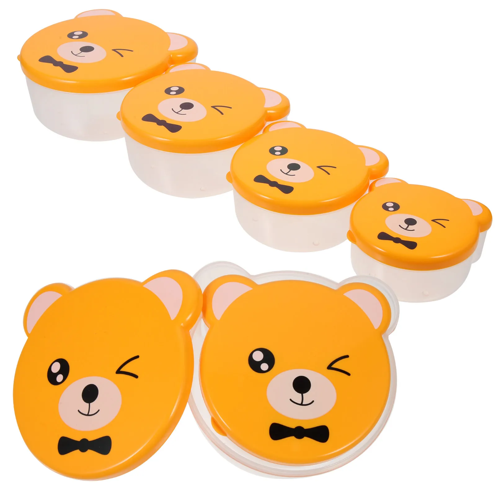 4Pcs Kids Fruit Box Food Grade Plastic Portable Bento Box Storage Freshness Lunch Container Reusable Lightweight