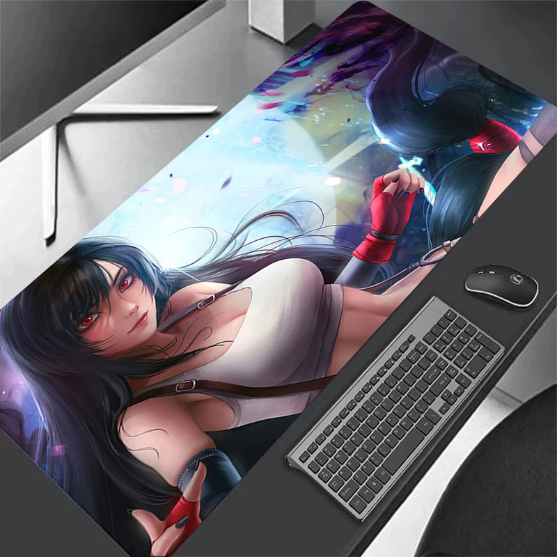 90x40cm Final Fantasy Gaming Mouse Pad Gamer Rug Mousepad Pc Accessories Deskmat Computer Mat Laptop Mouse Mats Desk Mausepad