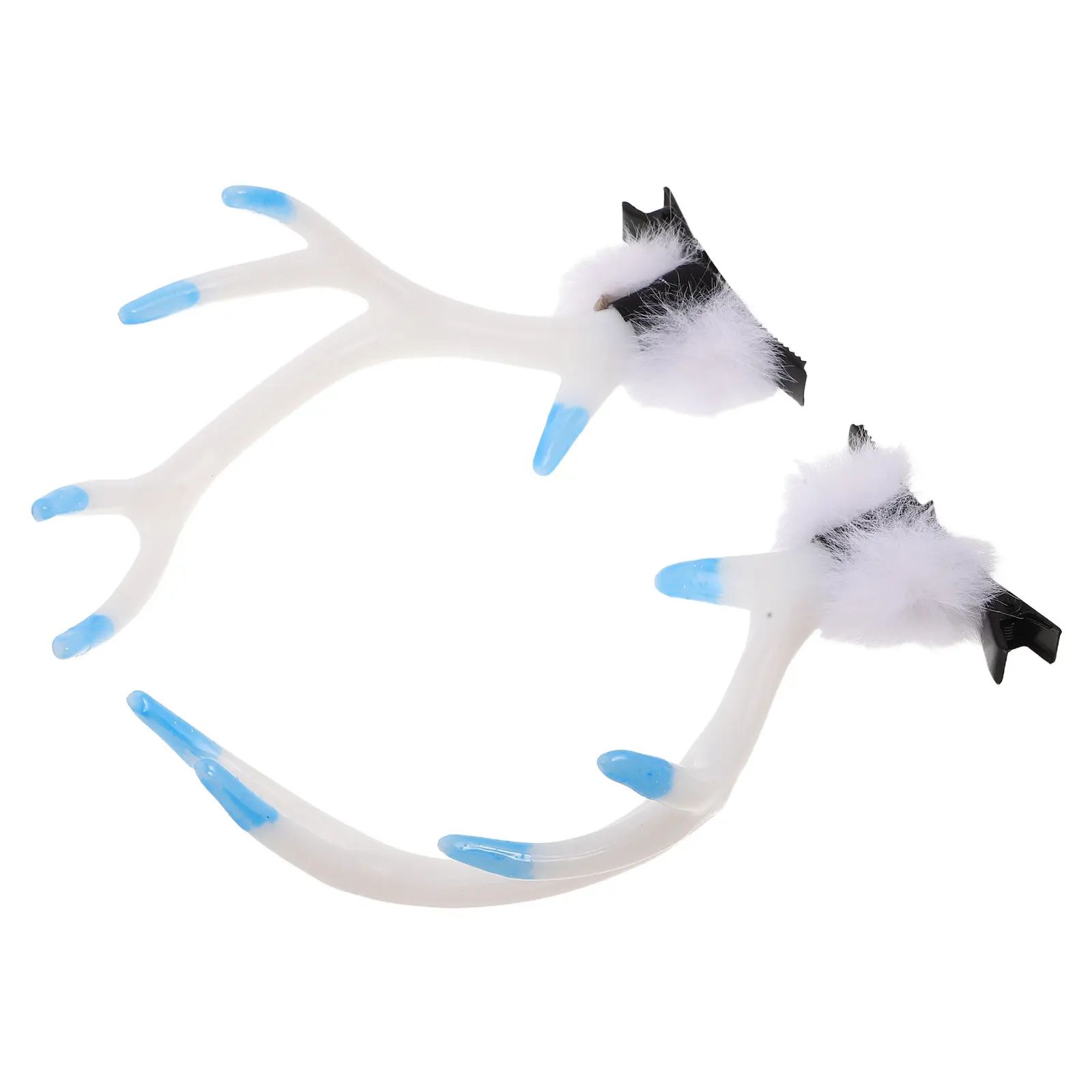 

1Pair Christmas Reindeer Antlers Hair Clips Cute Elk Horn Barrettes Holiday Hair Accessories Festive Deer Hairpins Photo