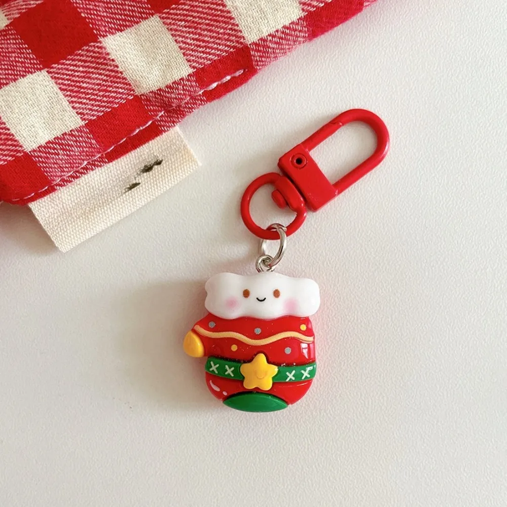 10-50 Stück Weihnachtsthema-Harz-Schlüsselanhänger, Weihnachts-, Neujahrs-, Geburtstags-, Karnevals- und Partygeschenk, Geschenktütenfüller, Souvenir – Detail 6