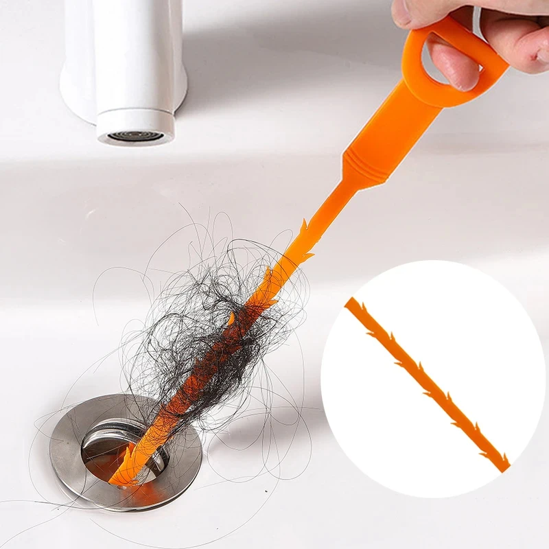 2/4/6pcs Pipe Hook Cleaner Hair Water Channel Dredging Tool Toilet Drainage Outlet Sewer Filter Kitchen Sink Cleaning Tools