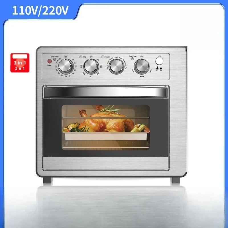 Three-in-one multi-functional electric oven, air fryer baking belt with regular heating