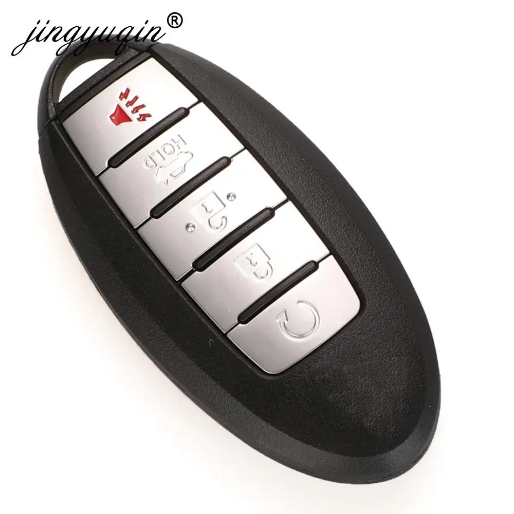 Jingyuqin CWTWB1G744 Keyless dla Nissan Patrol Armada 5 przycisków 433.92Mhz FSK ID46 Pcf7952 Chip inteligentny pilot z kluczykiem samochodowym