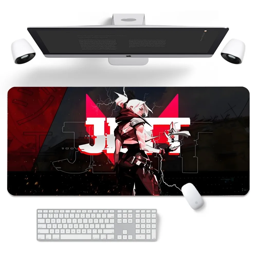 J-Jett V-Valorant Mousepad New Arrivals Large Gaming Mousepad L XL XXL Gamer Mouse Pad Size For Keyboards Mat