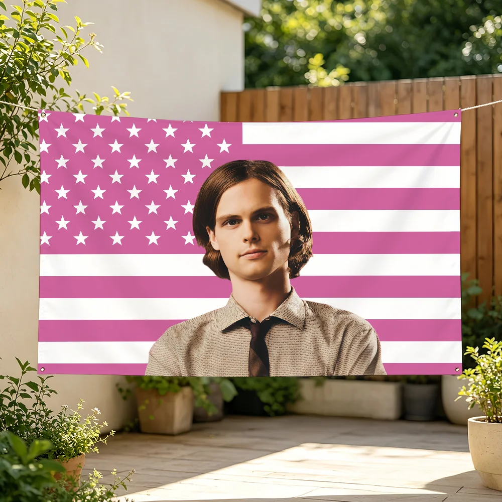 The S-Spencer R-Reid Flag For Sports Matches Halloween Games Parade Rally Holiday Festival Backyard Balcony Club Bar Decor
