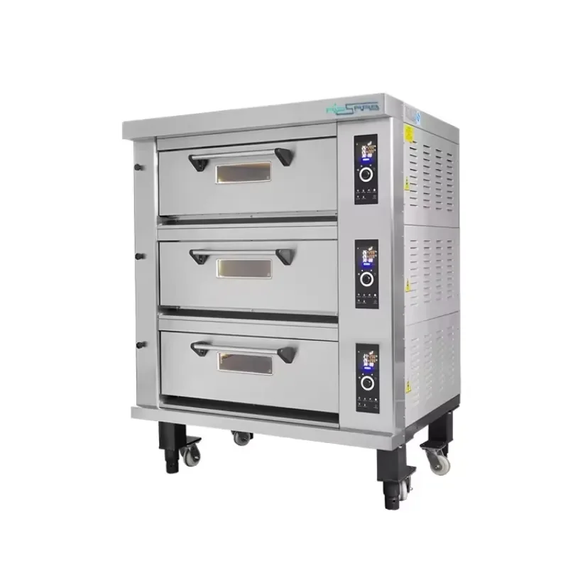 for Commercial 3 Deck Oven Professional Electric Bakery Oven for Bread Pizza Baking Machine Industrial Kitchen Equipment