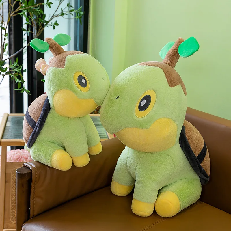 Peluche de Pokémon Turtwig grande para niños, muñeco de Anime, almohada linda, dibujos animados, regalo de peluche gigante, Navidad, 35 cm, 80cm