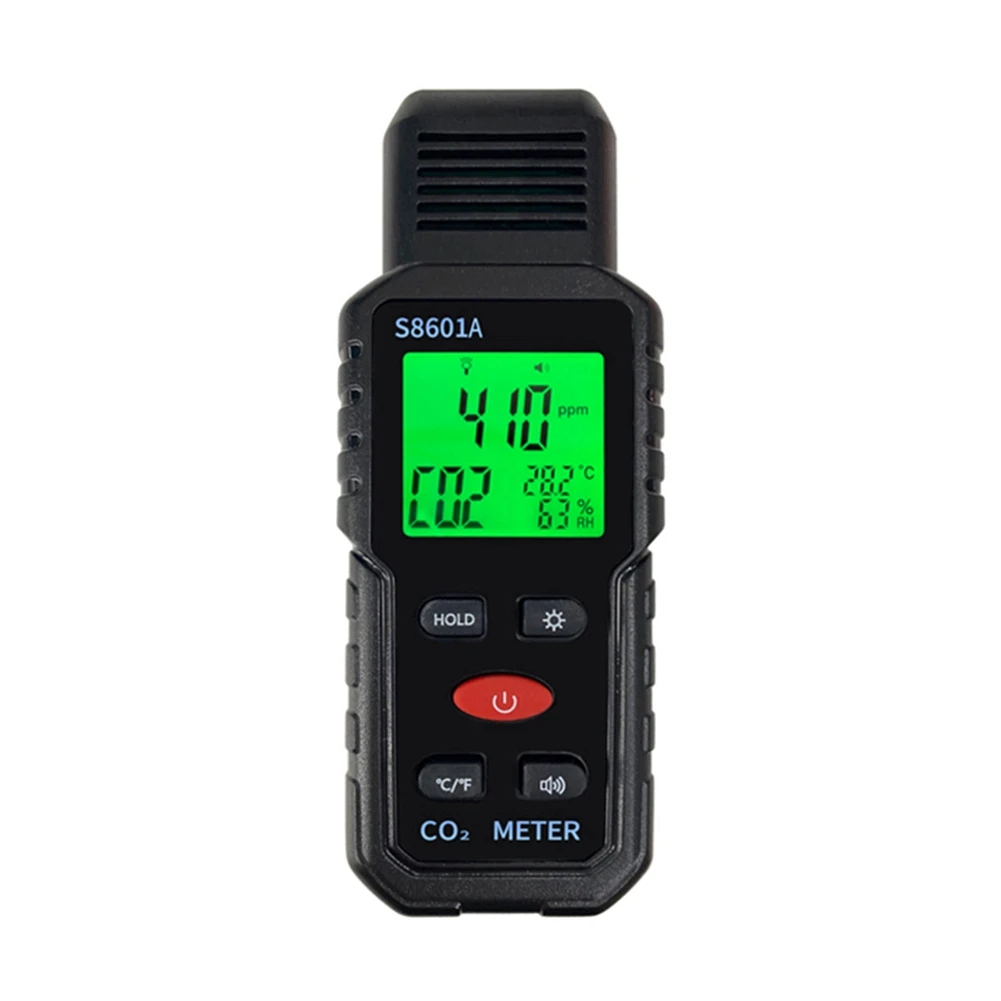 3 In 1 CO2 Meter Air Quality Monitor Handheld 5000Ppm CO2 Monitor Measurement Carbon Dioxide ℃/℉ Detector S8601A Easy To Use