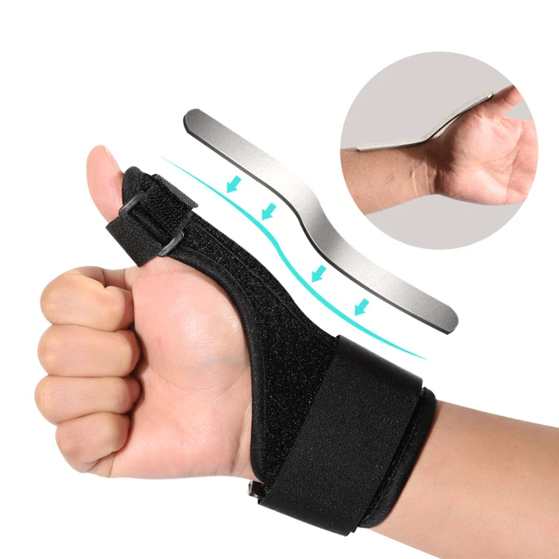 1Pc Wrist Thumb Support Protector Tendon Sheath Injury Recovery Thumb Brace Splint Finger Sprain Retainer  Health Care Tool