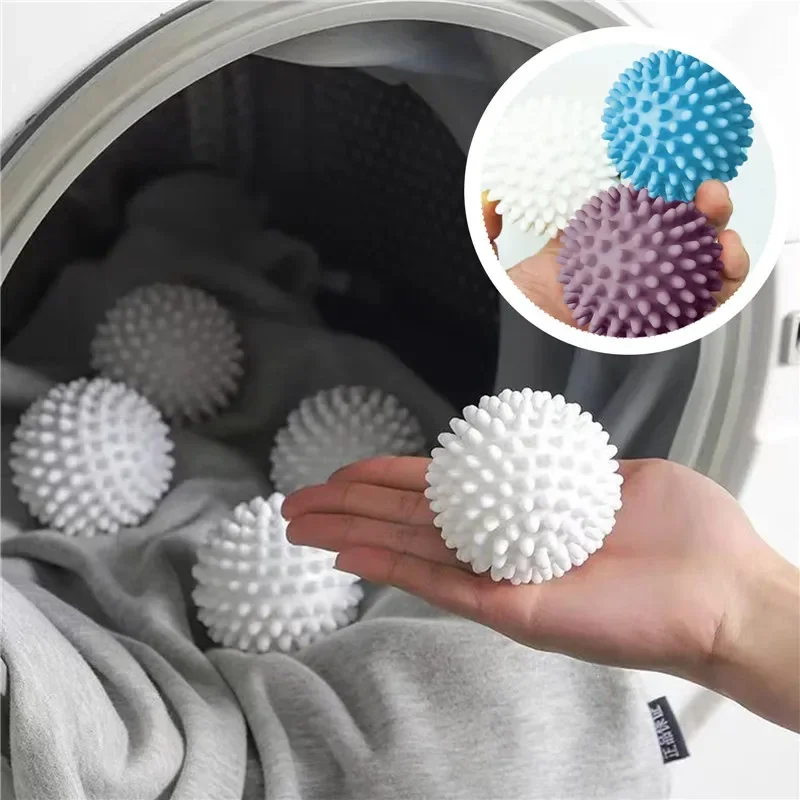 Pvc Dryer Ball Reusable Laundry Balls Washing Machine Drying Fabric Softener Balls Home Clothes Cleaning Ball Tools Accessrices