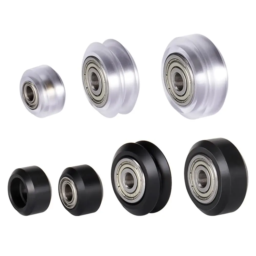 1Pc/5Pcs 625ZZ 625RS Bearing Pulley MR105zz Plastic POM Wheel Black Transparent Small Big V-Slot Models Idler Gear