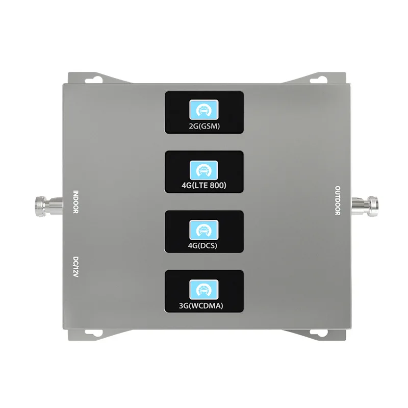 Quad Band Mobile Signal Amplifier Cellular Signal Booster 4G Signal Repeater for Home Indoor Coverage