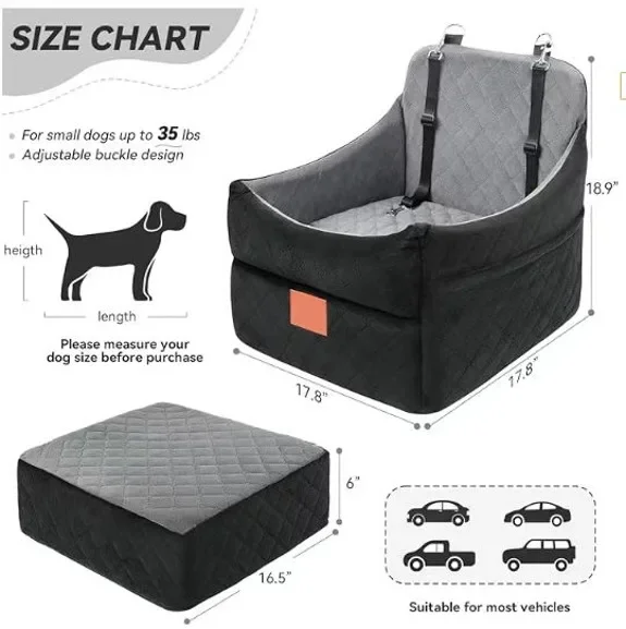 Removable and Washable Heightened Household Dog Bed Car Nest Four-season Universal Car Pad Pet Kennel Pet Products