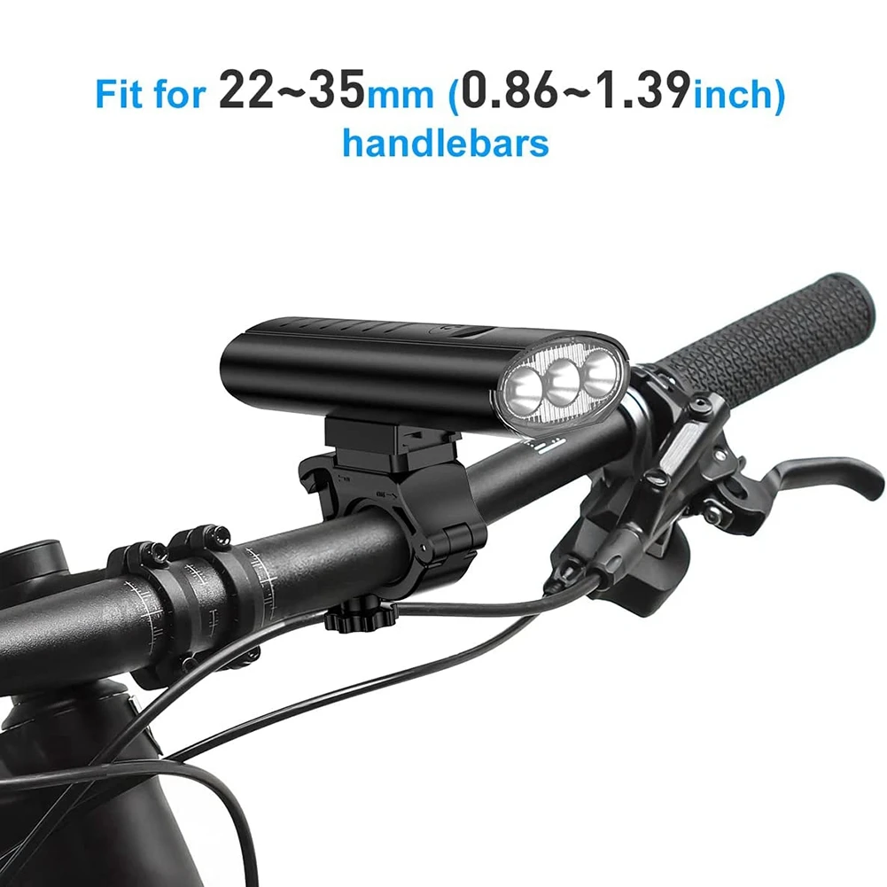 Bike Light Mount Bracket - Upgrade Nylon Material Bicycle Lights Bracket Holder Fit for 0.86-1.39 Inch Bike Handlebars