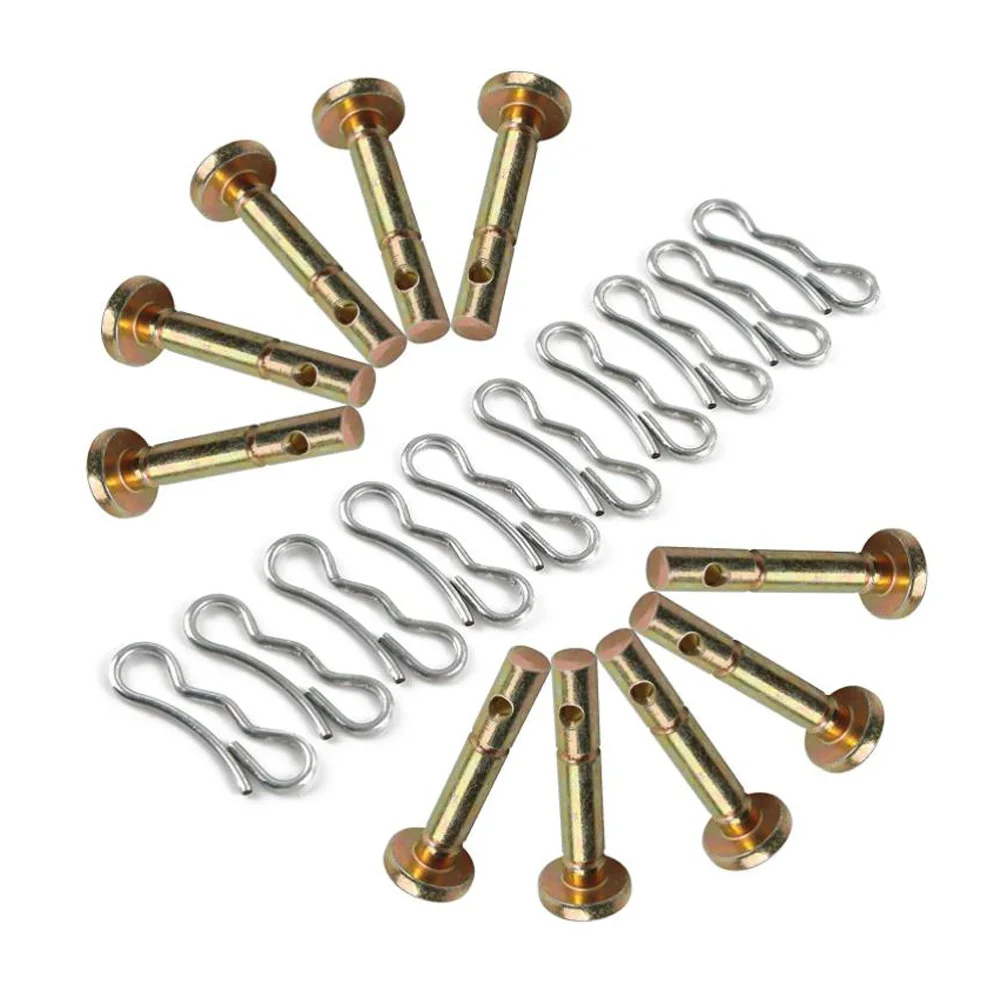 【Limited Offer】10 Pcs Shear Pins + 10 Pcs Cotters Pins for Snowblower- 738-04124 and 714-04040 Replacement for Snow Throwers