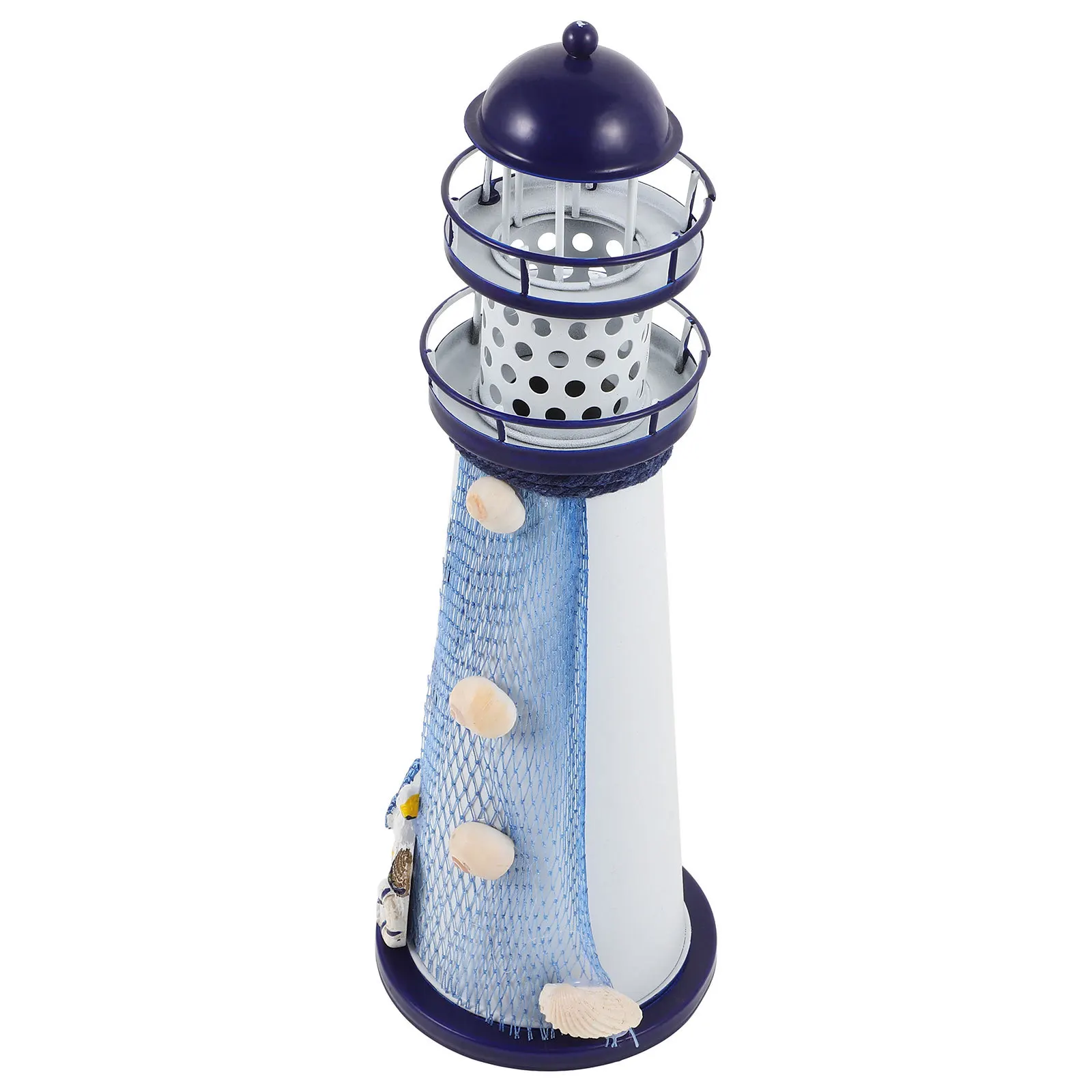 

Iron Made Lighthouse Ornament Large Size Shiny Finish Home Office Decor Creative Interior Design Decoration Gift Idea