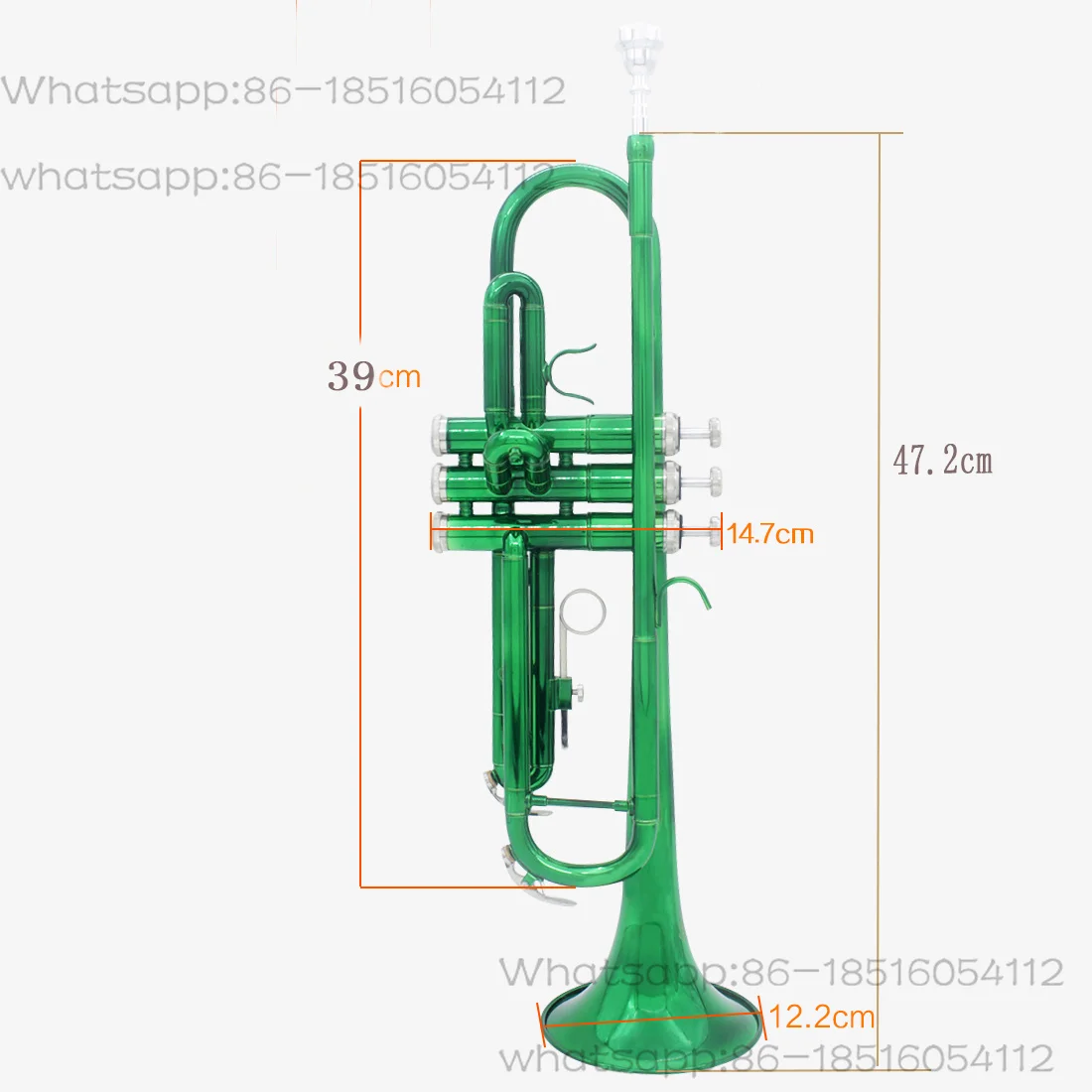 Trumpet Bb B Flat Trumpet Brass Material Grenn Classic Monel Piston Professional Beginner Wind Instrument With Accessories