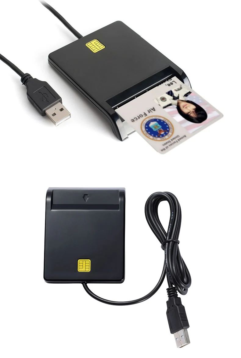 X01 USB Smart Card Reader For Bank Card IC/ID EMV Card Reader High Quality for Windows 7 8 10 Linux OS USB-CCID ISO 7816