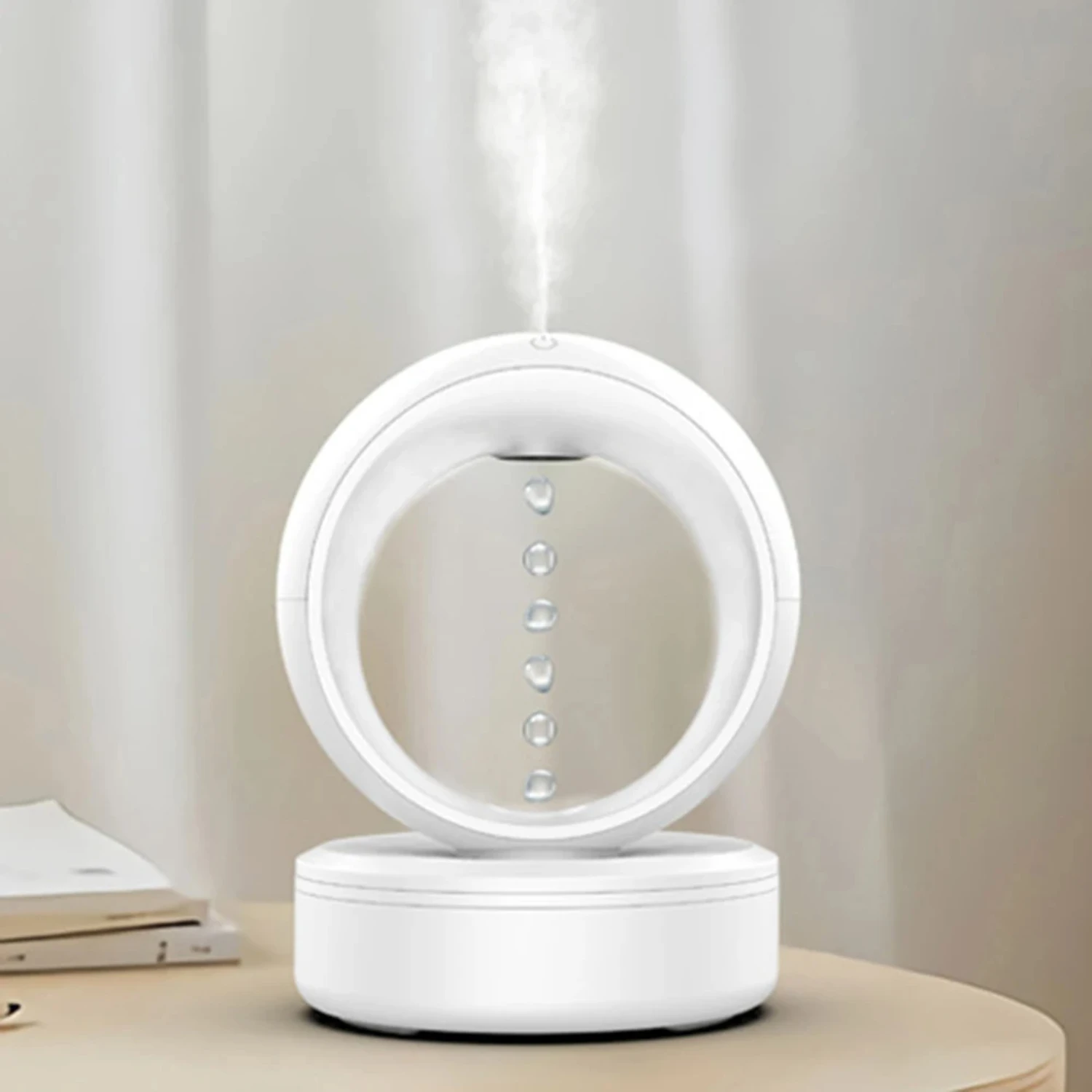 Air Humidifier 680ml Aromatherapy Diffuser Bedside Lamp Night Light Anti-Gravity  Humidifiers Air Purifier Humidifier