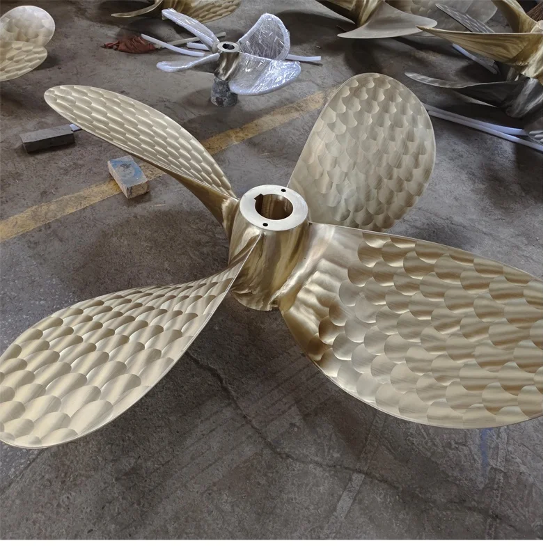 

Marine Bronze Copper Alloy Propeller 4 Blades Bronze Ship Propeller Diameter 300-8000mm Boat Propeller with Shaft