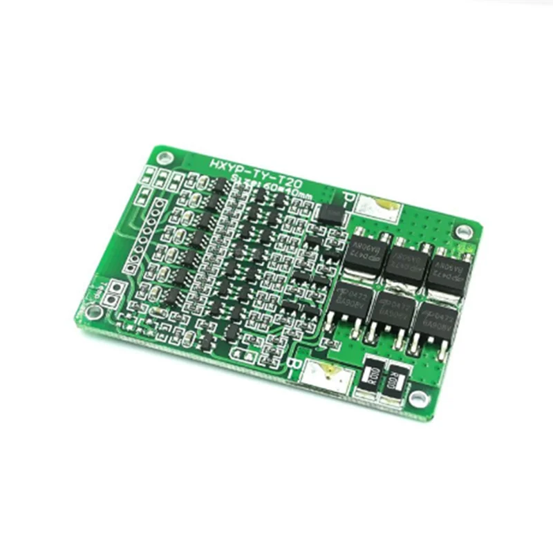 X64A_Battery Protection Board Balance 29.4V BMS 7S 20A Lithium 18650 Board