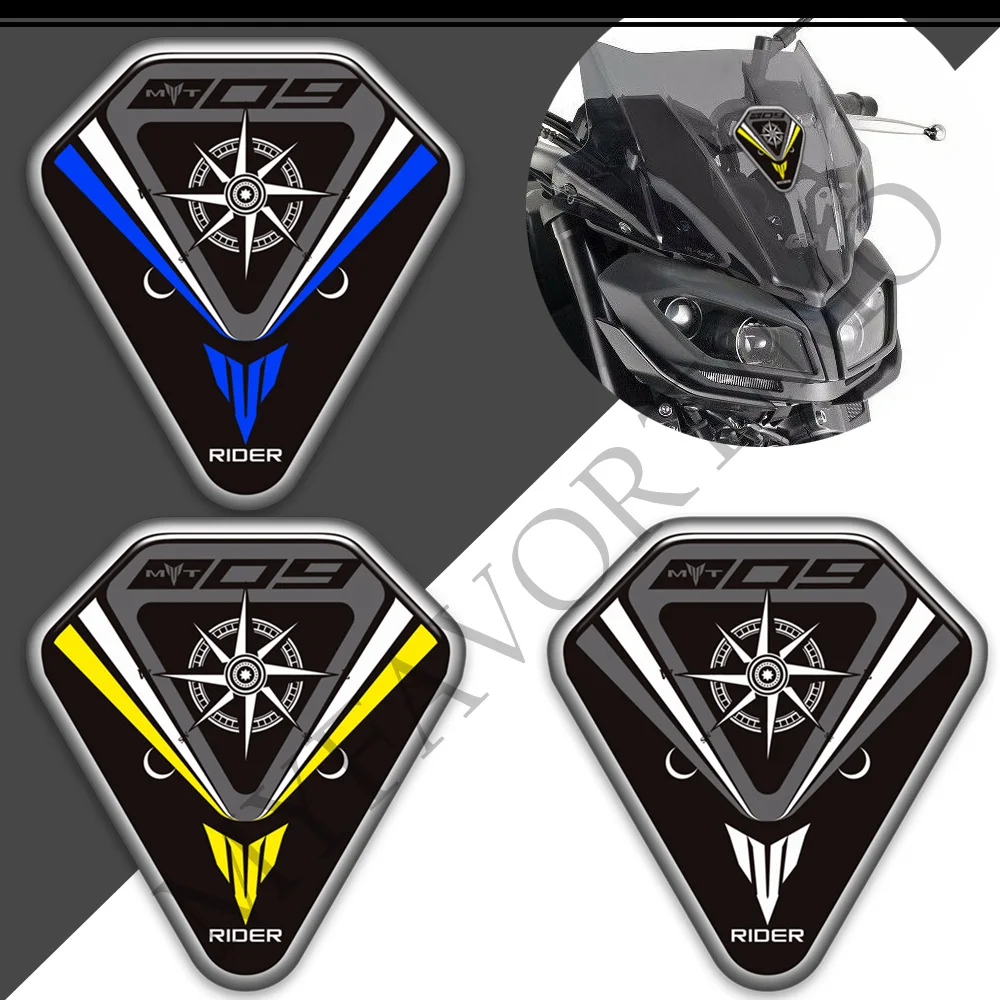 Stiker bantalan tangki lutut, untuk Yamaha MT09 MT 09 Tracer 900 GT MT-09 Kit minyak bahan bakar Gas sepeda motor