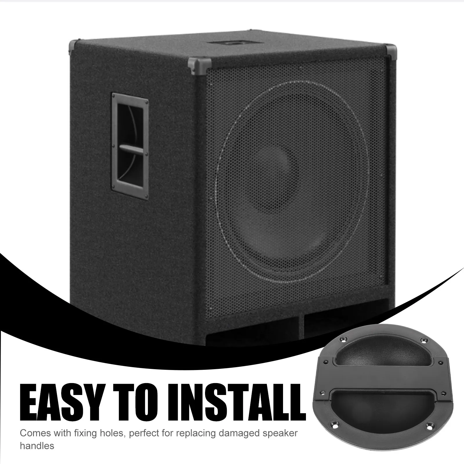 Recessed Speaker Handle Flush Mount Heavy Duty Audio Speaker Accessory for Guitar Amplifier Cabinets Replacement Loudspeaker