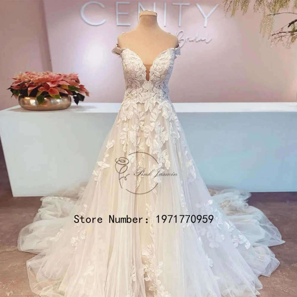 Vestidos De novia elegantes para Princesa, vestidos De novia clásicos con cremallera en la espalda, vestidos De novia modestos, vestido De tren De corte, novedad De 2024