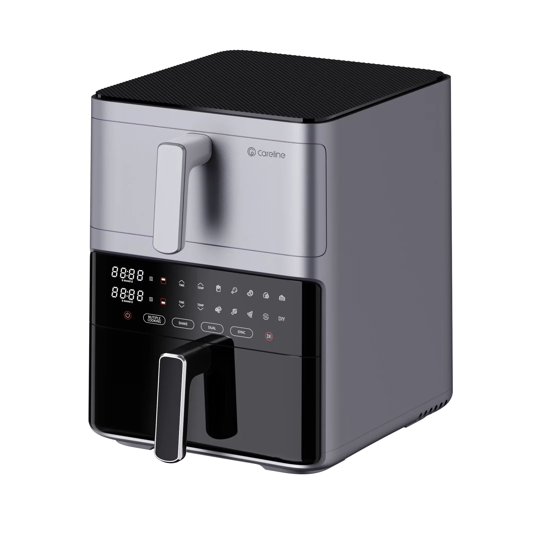 

Dual Core Air Fryer - Upper & Lower Independent Cooking, Digital Display, Oil-Free Multi-Function Grill (Customized Settings