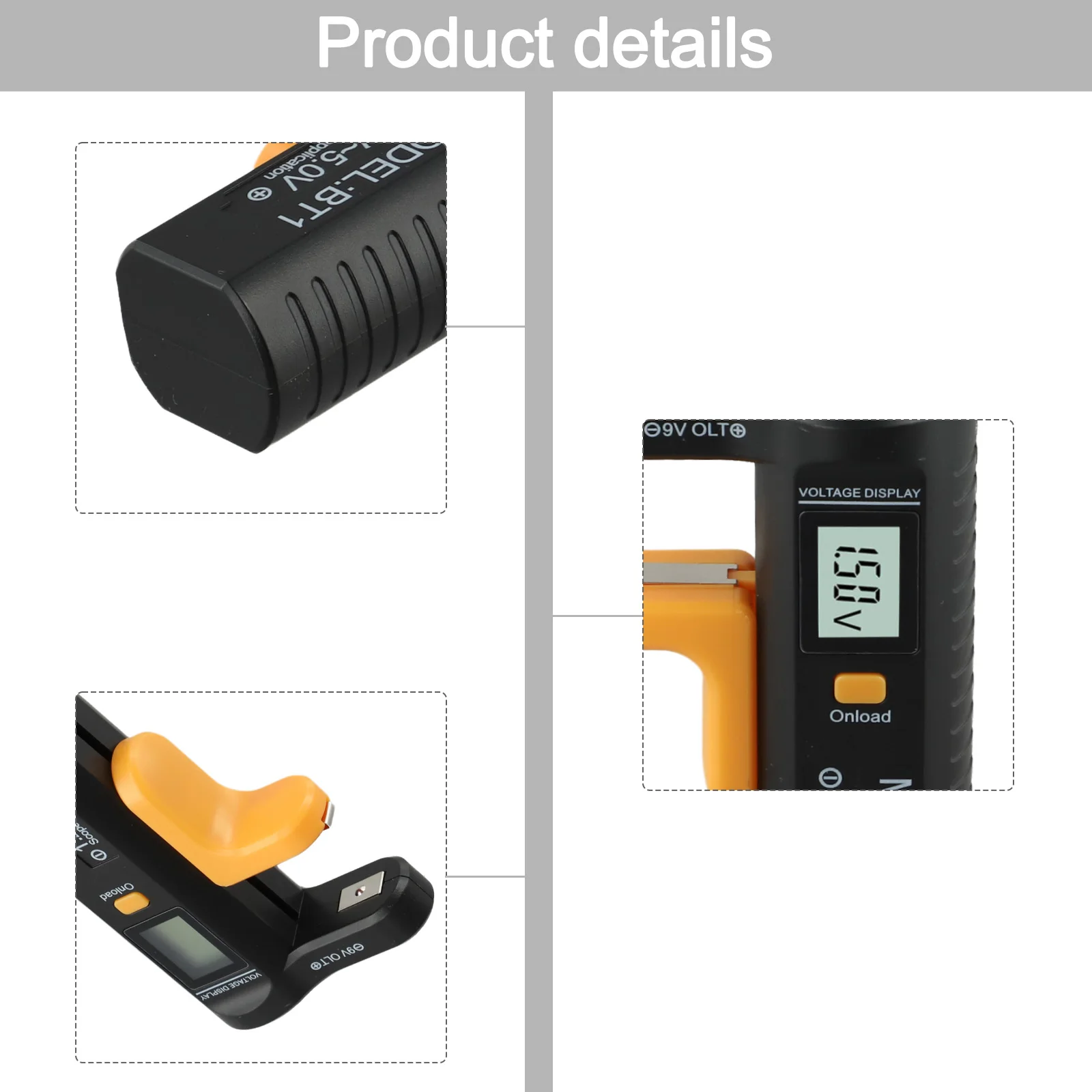 for handy Dry Battery Tester Compatible with a Wide Range of Sizes from AAAA to 9V/1 5 Volt Buttons Perfect for Quick Checks