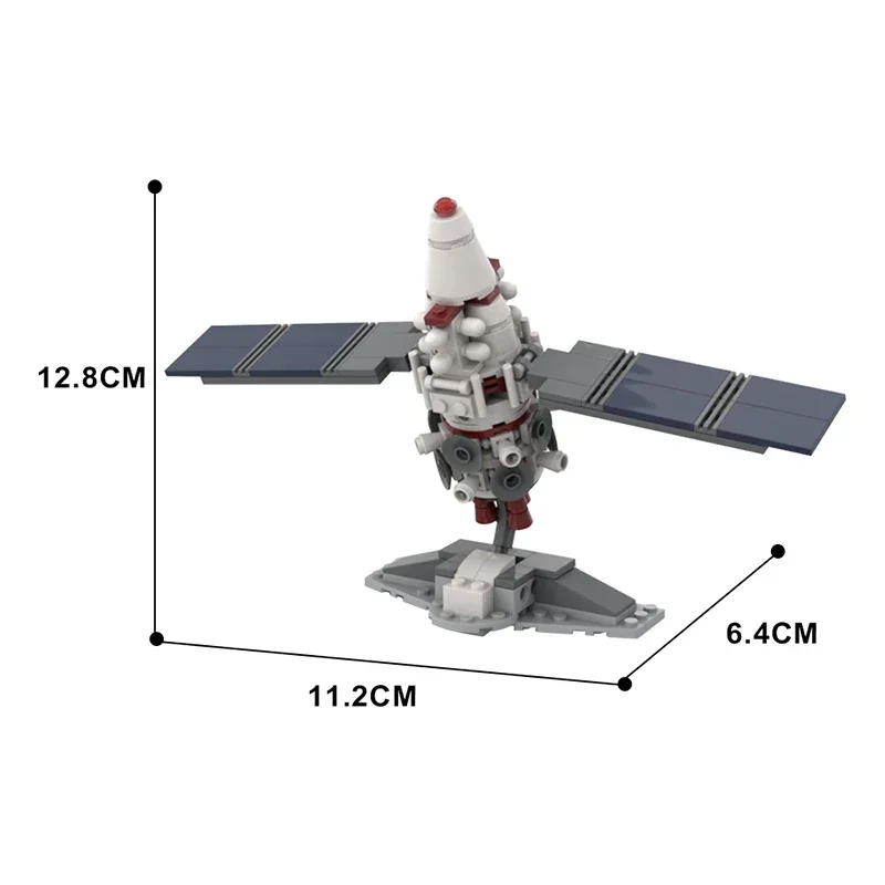 Gobricks MOC Space Series Spacecraft Building Block Kit Satellite Probe Vehicle Brick Model Kids Toy For Children Gifts