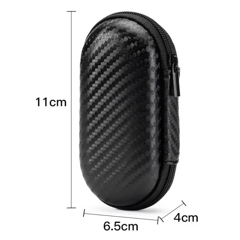 Portable Mini 3C Hard Shell Digital Gadgets Storage Bag Artificial Leather Earphone Charger Case Data Cable U Disk Organizer