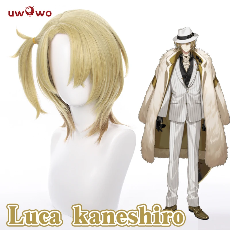 

IN STOCK UWOWO NIJISANJI Cosplay Wig Vtuber Luca Kaneshiro Cosplay Luca Hair Gradient Yellow Hair Heat Resistant Halloween