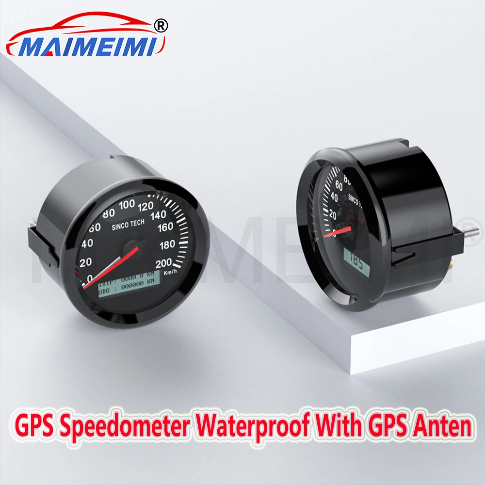 

DO917 Speedometers GPS Compass Waterproof LCD Display Speed meters With GPS Anten 7 color backlight
