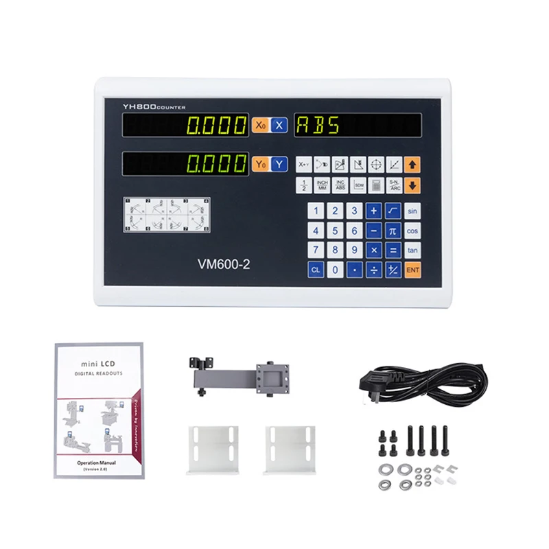 

VM600-2 Digital Readout Dro Set Linear Scales Kit VM600-3 5U Encoder Lines 50mm to 1000mm for Lathe Mill Machines Optical Ruler