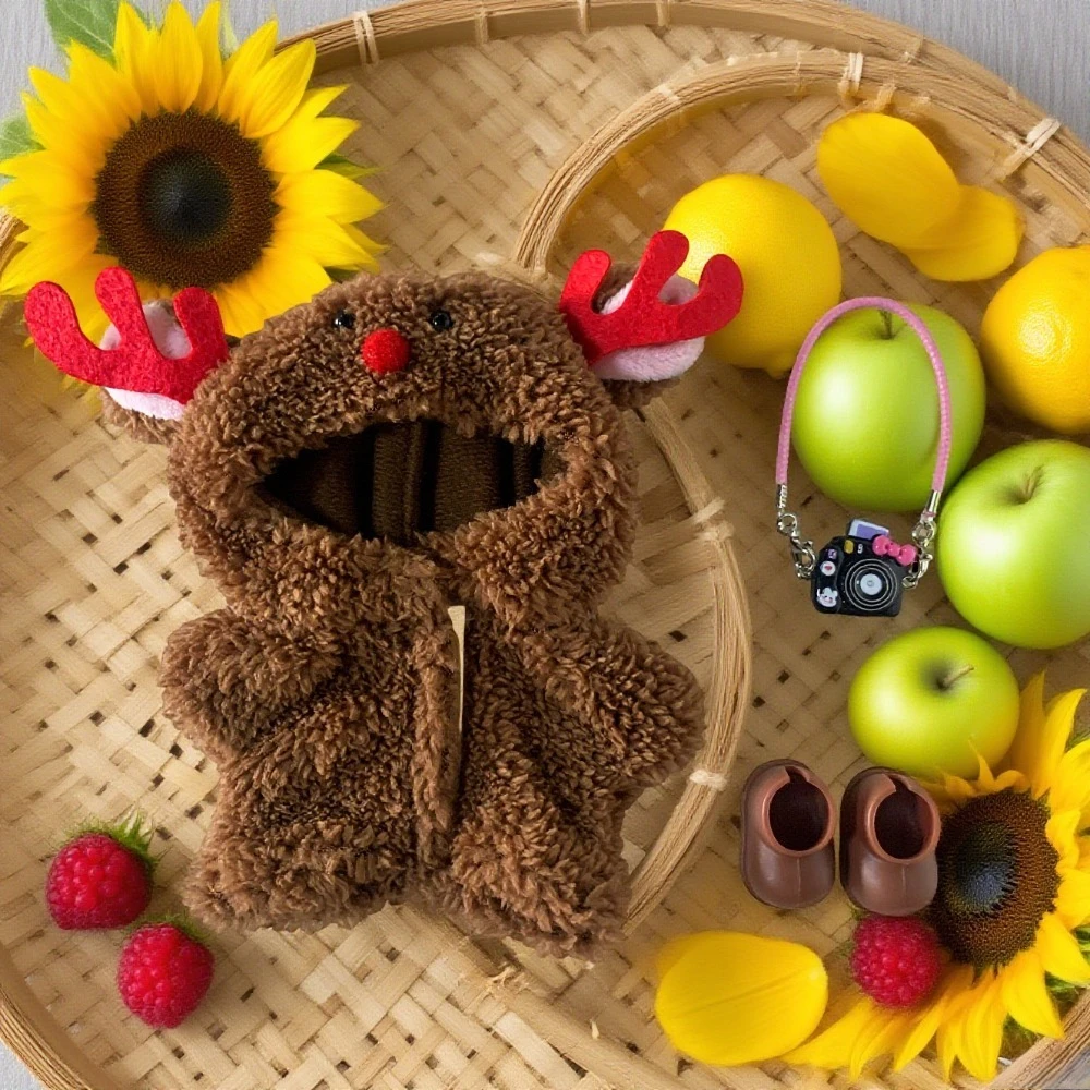 

Mini Doll'S Clothes Outfit Accessories For Labubu Idol V1 V2 Christmas Cookie Man Sweater Hat New Year Clothes Gift