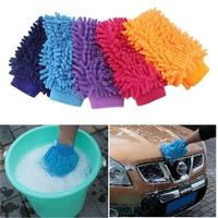 5Pcs Soft Microfiber Car Wash Gloves Mitt for Gentle Scratch Free Cleaning Automotive Household Random Color