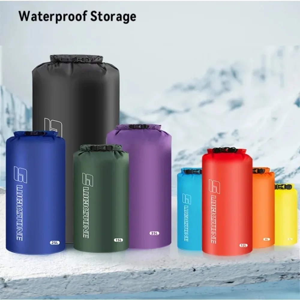 Travel Camping Waterproof Bucket Storage Bag Outdoor Drifting Lightweight Polyester Drying Bag Hiking Portable Miscellaneous Bag