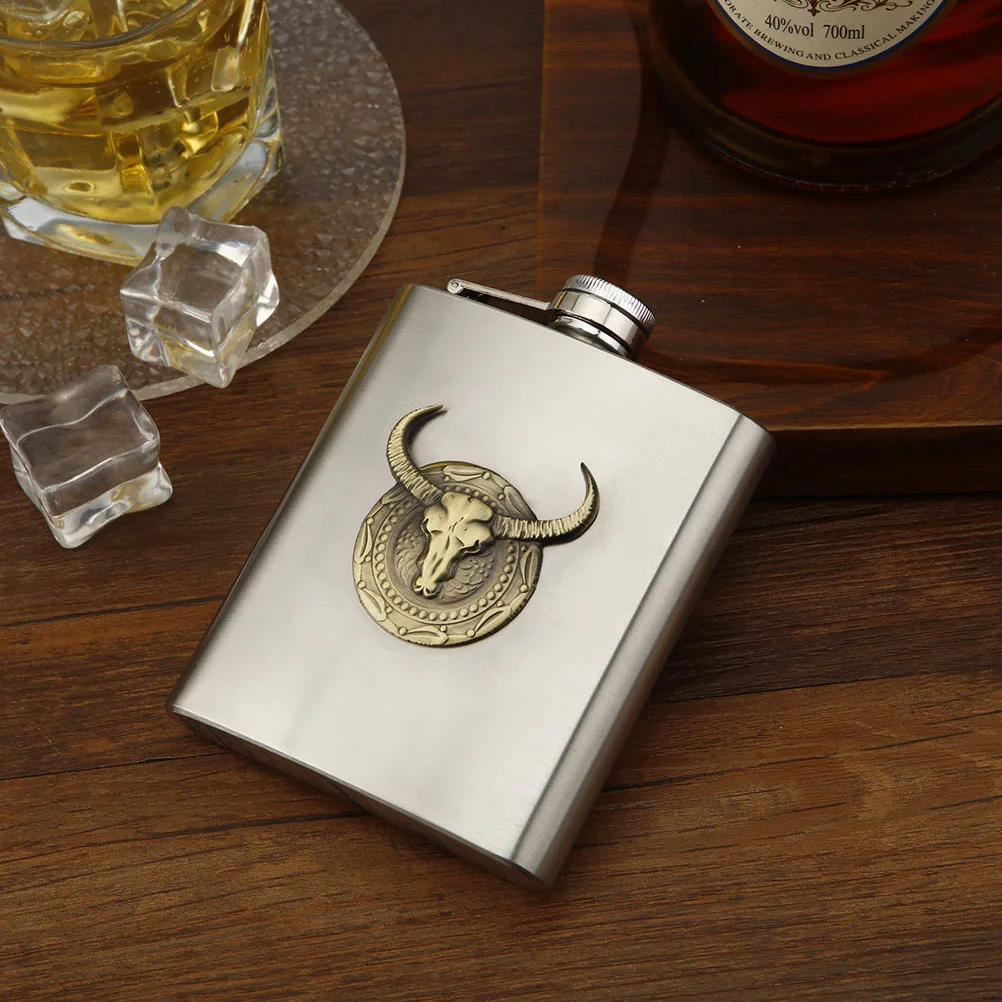 Whiskey-Dekanter, Campingflasche, Edelstahl, Whisky-Alkoholbehälter, Taschenflaschen für Reisen