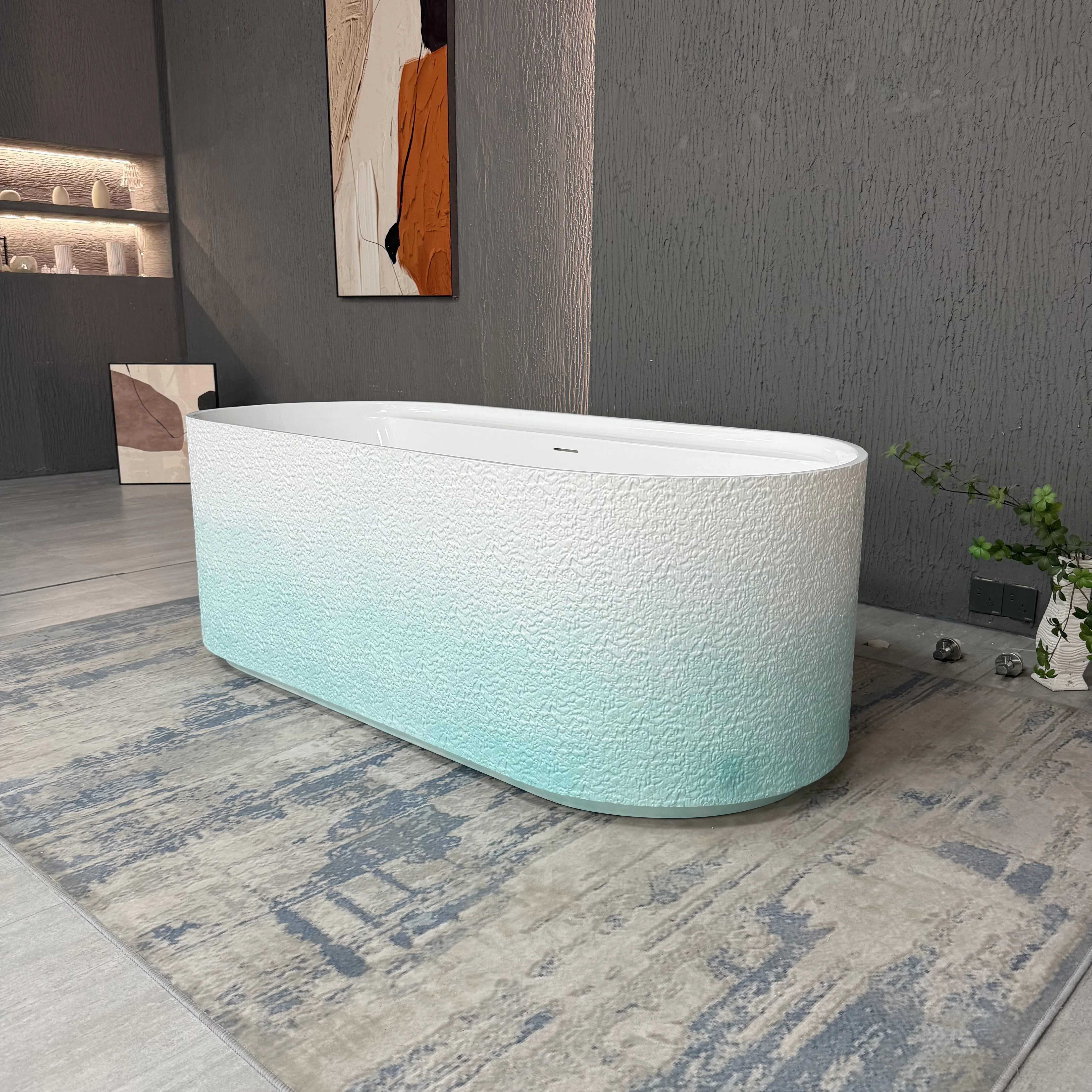 Art Life Авангард Элегантная акриловая отдельно стоящая модная современная ванна для замачивания