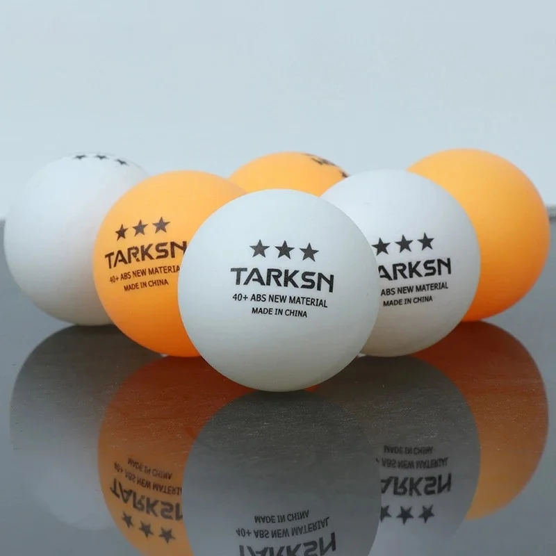 TARKSN Three Star 40+mm ABS New Material Ping Pong Balls 2.8g for School Clubs Table Tennis Multi-balls Training