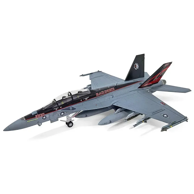 Academy Plastic Assembly Scale Model Kit  12577 USN F/A-18F VFA-154 Black Knights 1/72