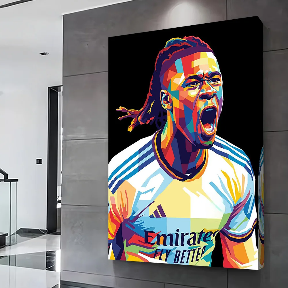Eduardo Camavinga Football Player Poster Customizable Printed Canvas Painting Wall Art Gift for Modern Home Decoration Ornaments