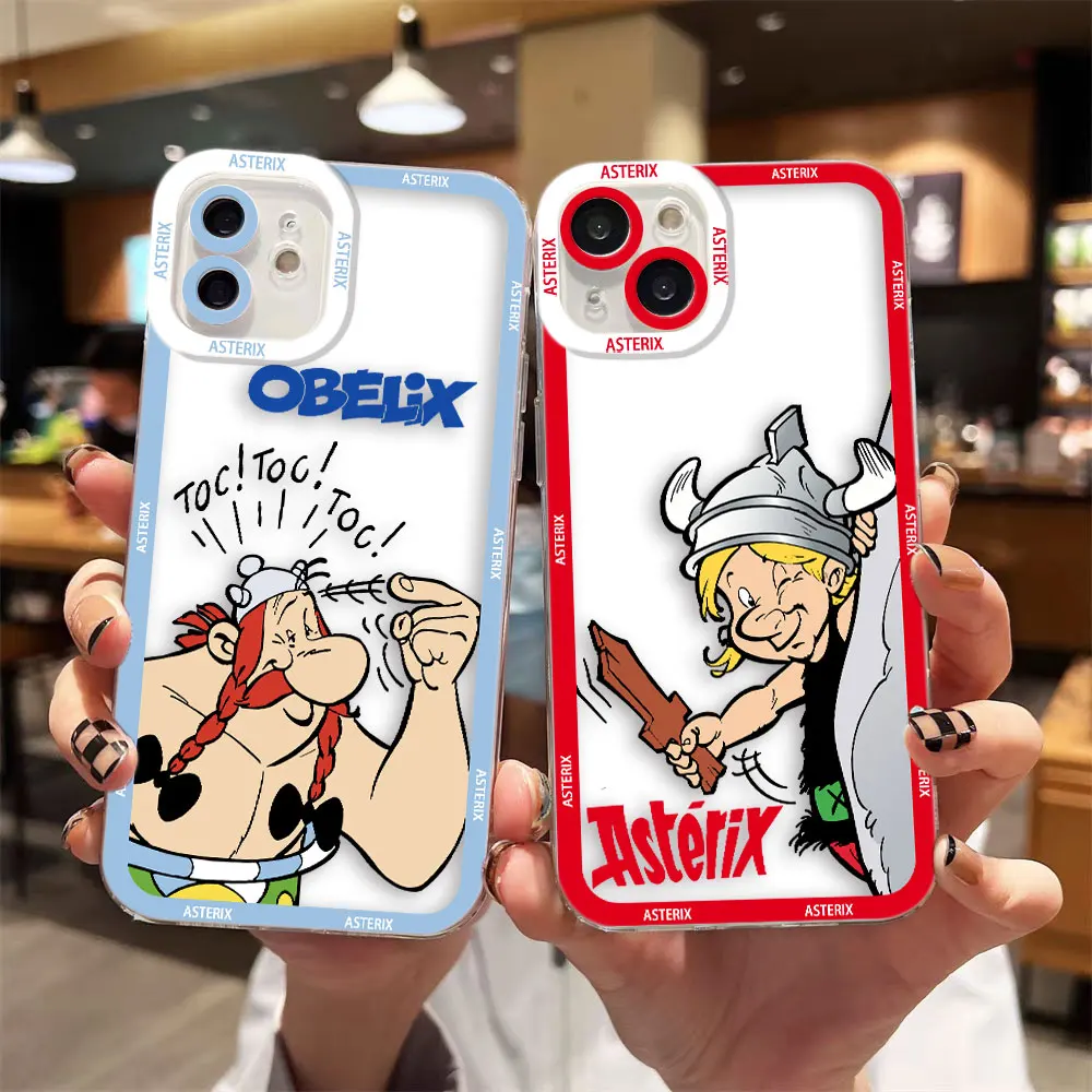 

A-Asterix Contre O-Obelix Angel Eyes Clear Phone Case For REALME 5 6 7 8 8I 9 9I 10 12 C55 C53 C35 C33 C30 C21Y Case Funda Shell